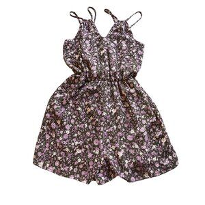 Mi Ami Ditsy Floral Romper - Size Small - Double Spaghetti Strap